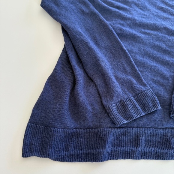 Lilly Pulitzer- 100% Linen V Neck Sweater-Spring-Nautical-Pull over-Women’s M - Picture 9 of 13
